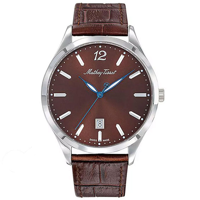 Mathey Tissot Men's Urban Brown Dial Watch - H411AM