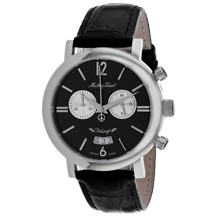 Mathey Tissot Men's Vintage Black Dial Watch - H41CHN