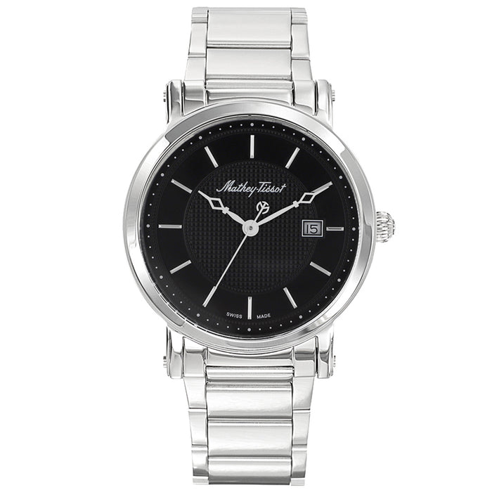 Mathey Tissot Men's City Metal Black Dial Watch - H611251MAN