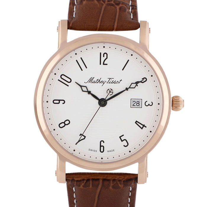 Mathey Tissot Men's City White Dial Watch - H611251PG