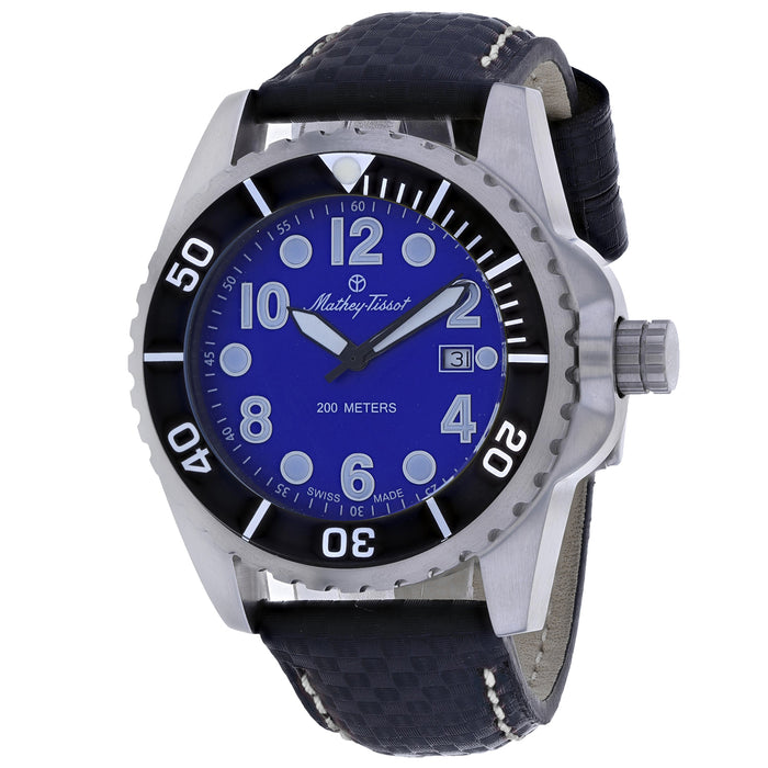 Mathey Tissot Men's Classic Blue Dial Watch - H6307ABU