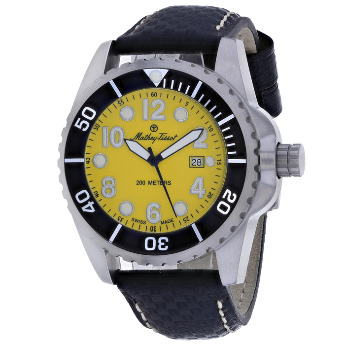 Mathey Tissot Men's Classic Yellow Dial Watch - H6307AJ