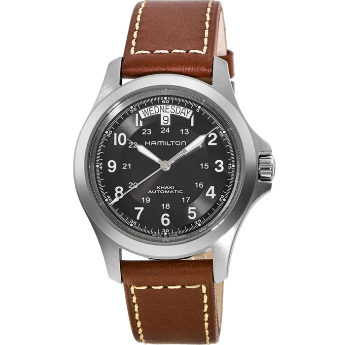 Hamilton Men's Khaki Black Dial Watch - H64455533