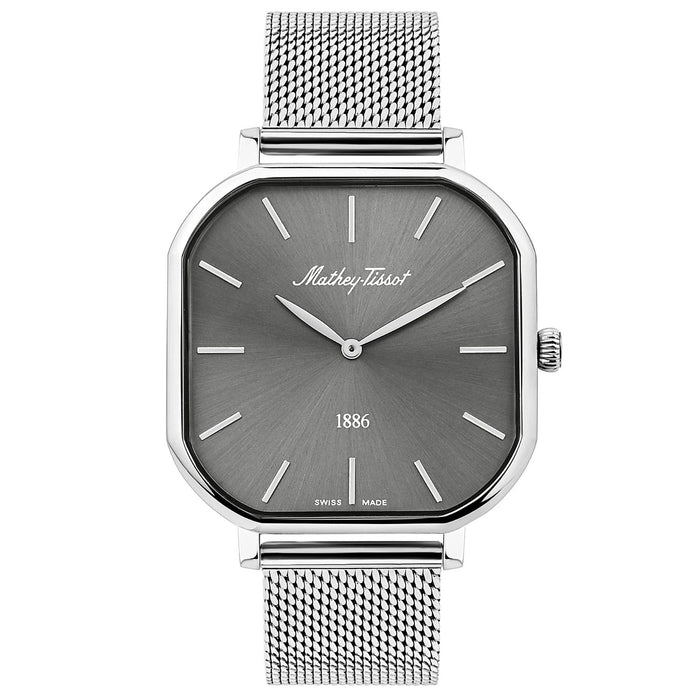 Mathey-Tissot Men's Monsoon Silver Dial Watch - H7917AS