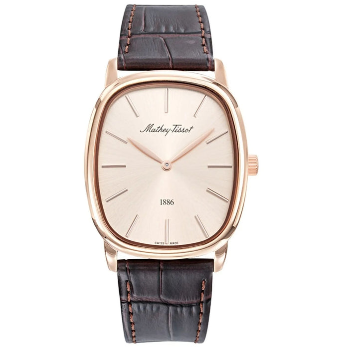 Mathey-Tissot Men's Martin Pink Dial Watch - H7919PLDI