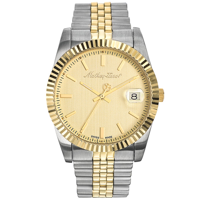 Mathey Tissot Men's Mathy III Gold Dial Watch - H810BDI