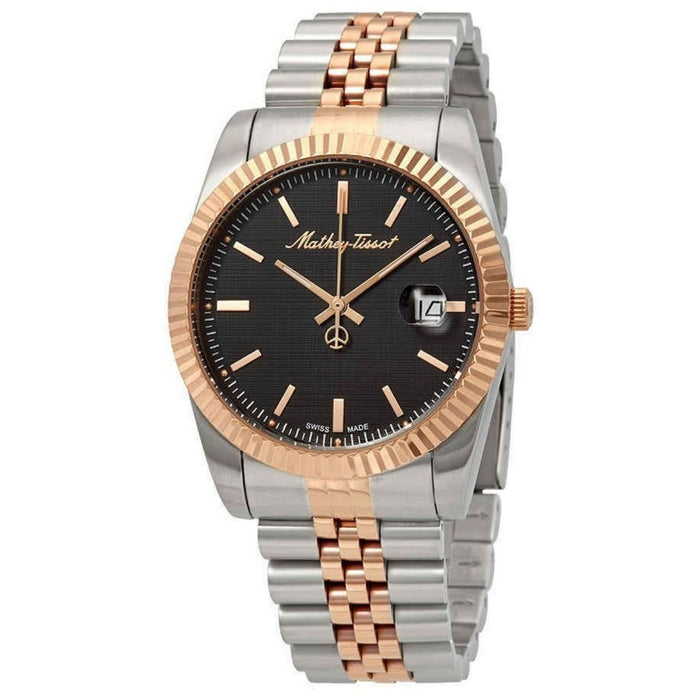 Mathey-Tissot Men's Mathy III Black Dial Watch - H810RN