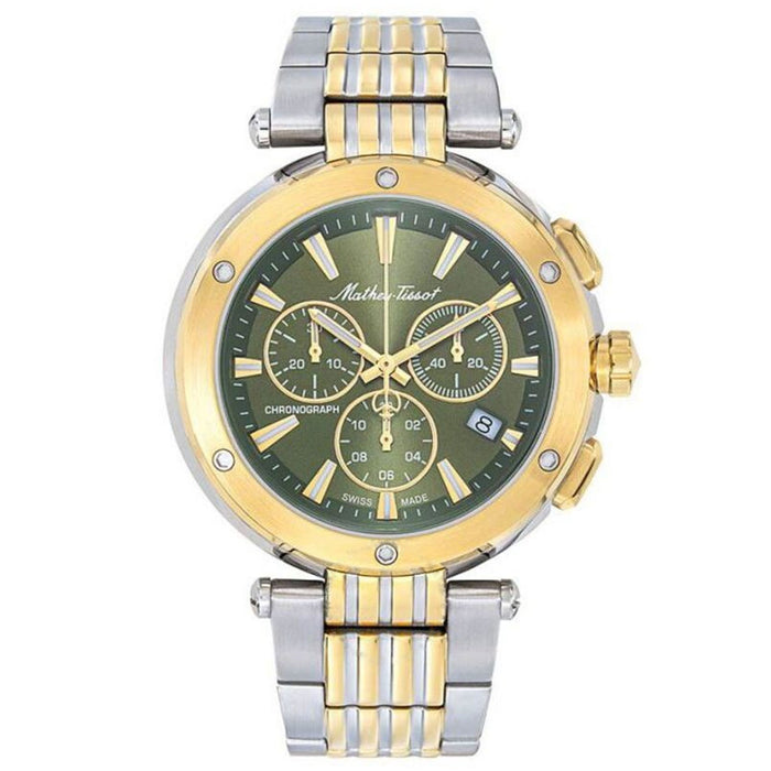 Mathey Tissot Men's Neptune Chrono Green Dial Watch - H912CHBV