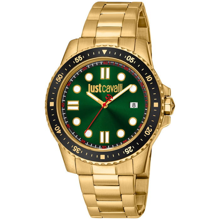 Just Cavalli Men's Young Subacqueo Green Dial Watch - JC1G246M0265