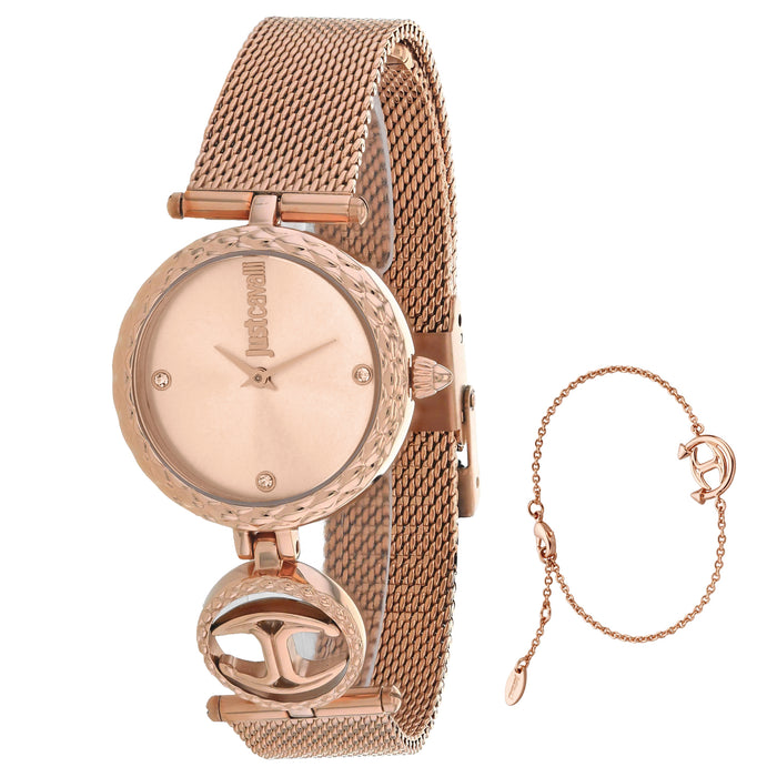 Just Cavalli Women's Mini Rose gold Dial Watch - JC1L103M0075