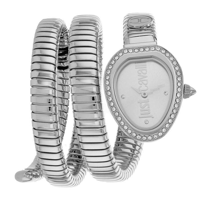 Just Cavalli Women's Just Glam Evo 3 Silver Dial Watch - JC1L120M0015