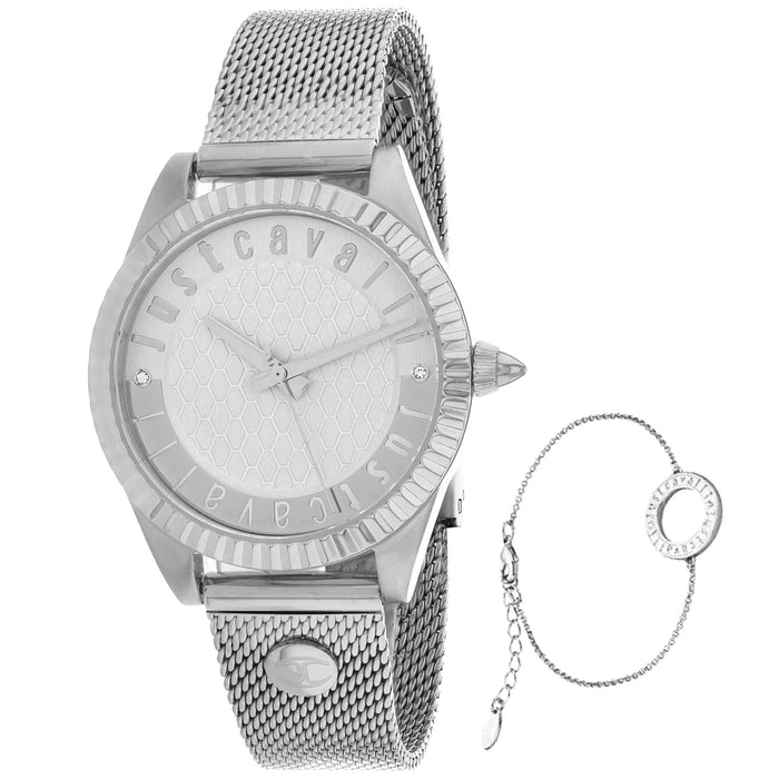 Just Cavalli Women's Classic Set Silver Dial Watch - JC1L133M0055