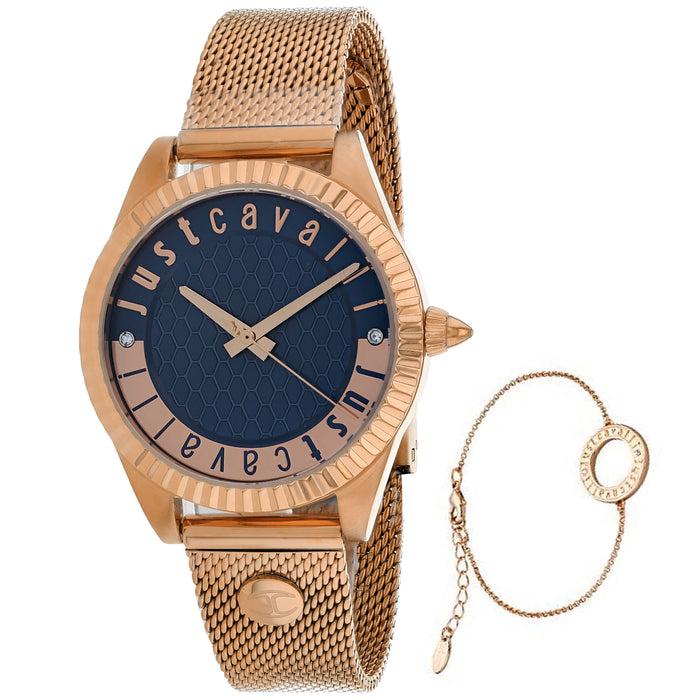 Just Cavalli Women's Classic Set Blue Dial Watch - JC1L133M0085