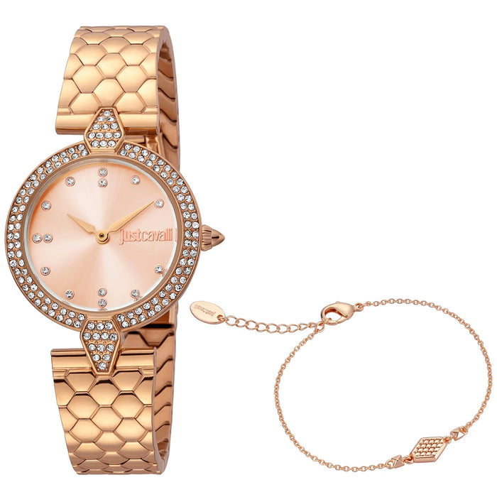 Just Cavalli Women's Set Rose gold Dial Watch - JC1L159M0075