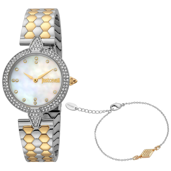 Just Cavalli Women's Set Mother of Pearl Dial Watch - JC1L159M0085