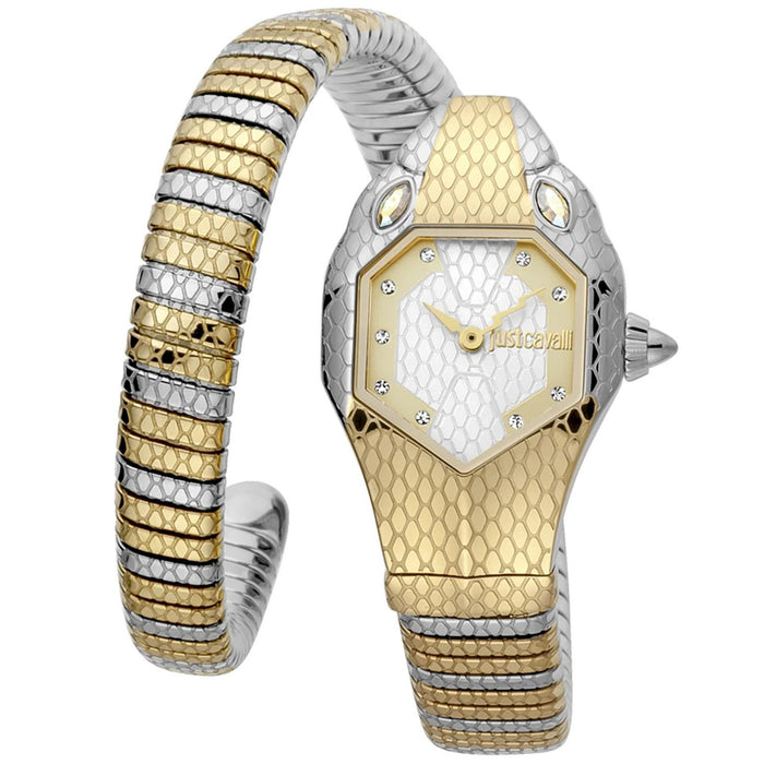Just Cavalli Women's Snake White Dial Watch - JC1L177M0055