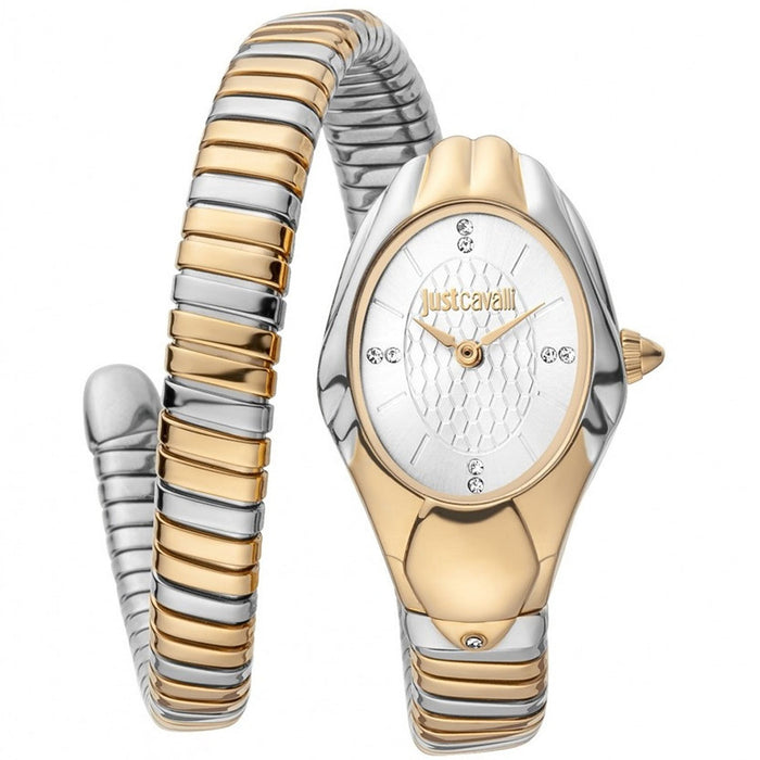 Just Cavalli Women's Snake White Dial Watch - JC1L182M0035