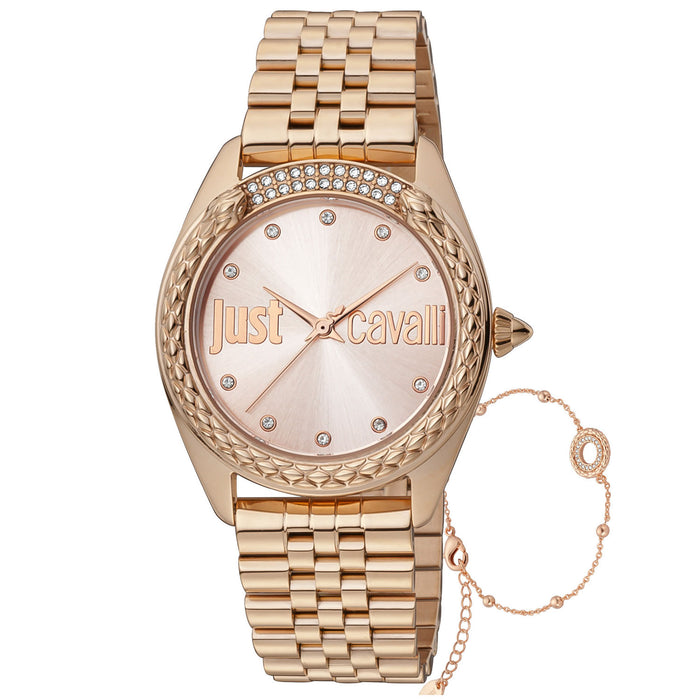 Just Cavalli Women's Classic Rose gold Dial Watch - JC1L195M0085
