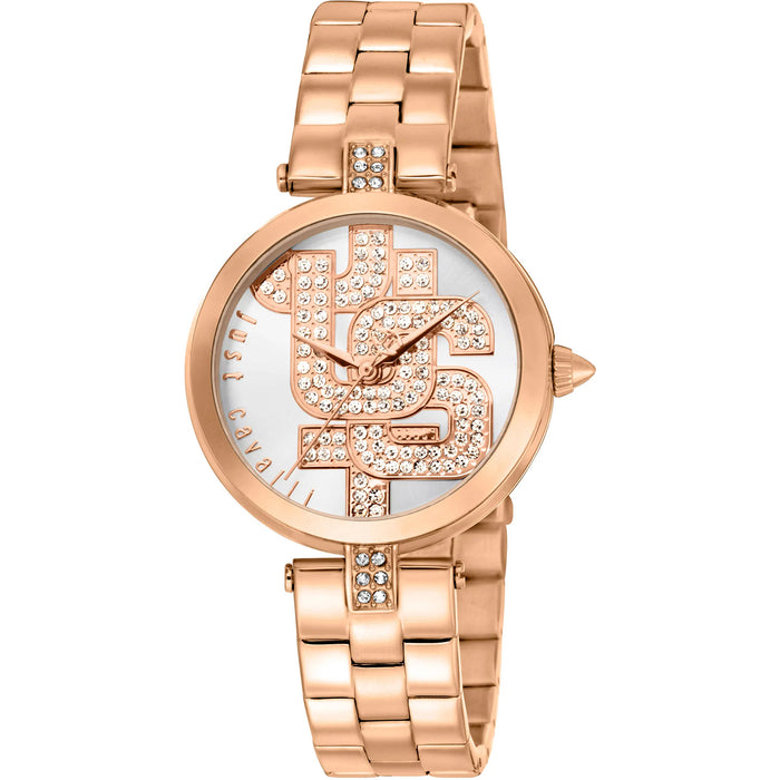 Just Cavalli Women's Maiuscola Silver Dial Watch - JC1L241M0075