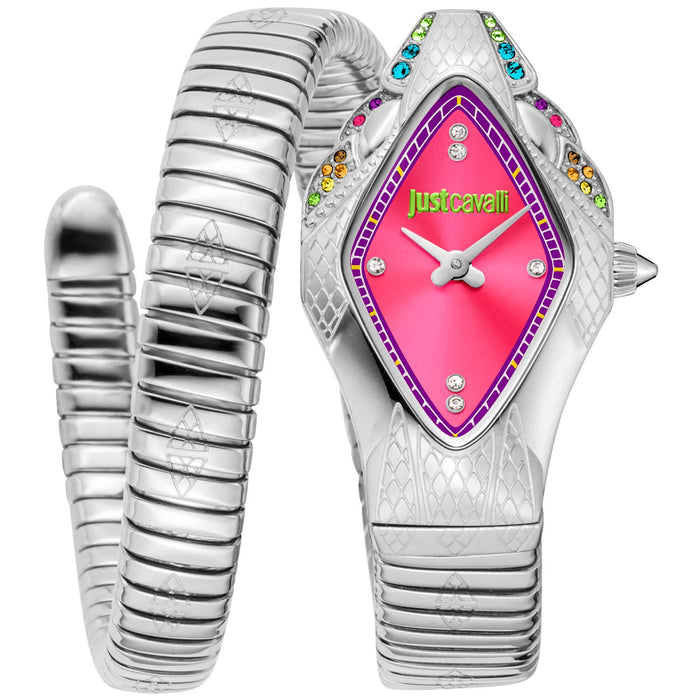 Just Cavalli Women's Ferocious Pink Dial Watch - JC1L306M0025