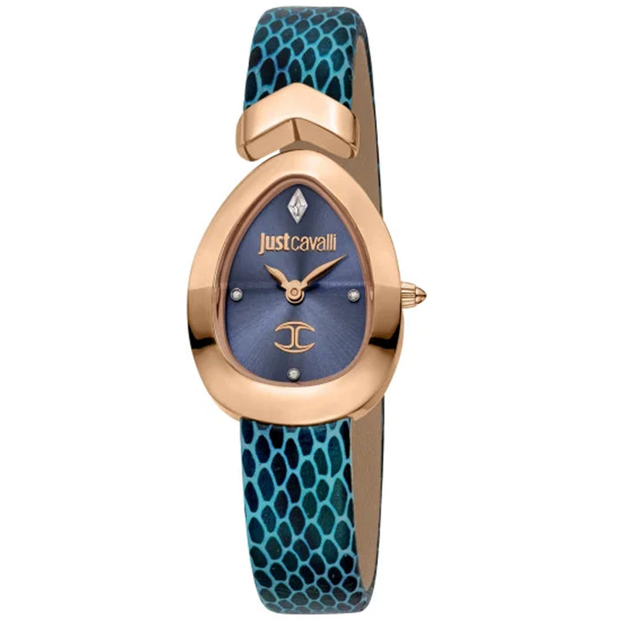 Just Cavalli Women's Diversa Snake Blue Dial Watch - JC1L321L0055