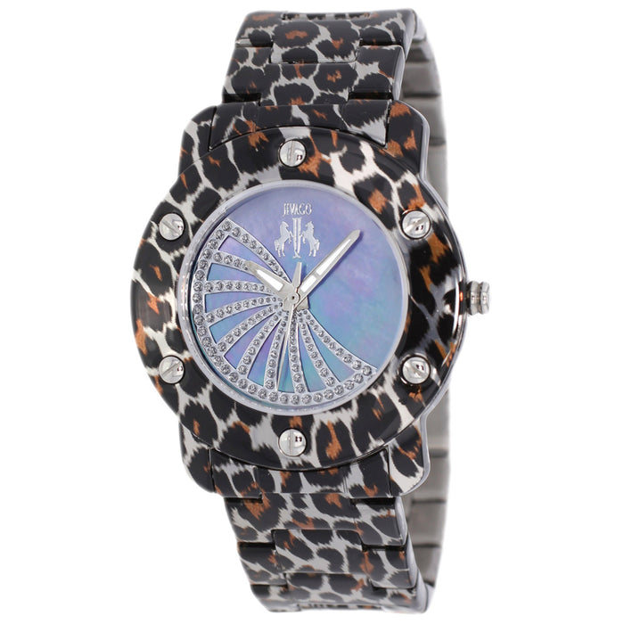 Jivago Women's Feline Purple MOP Dial Watch - JV4412