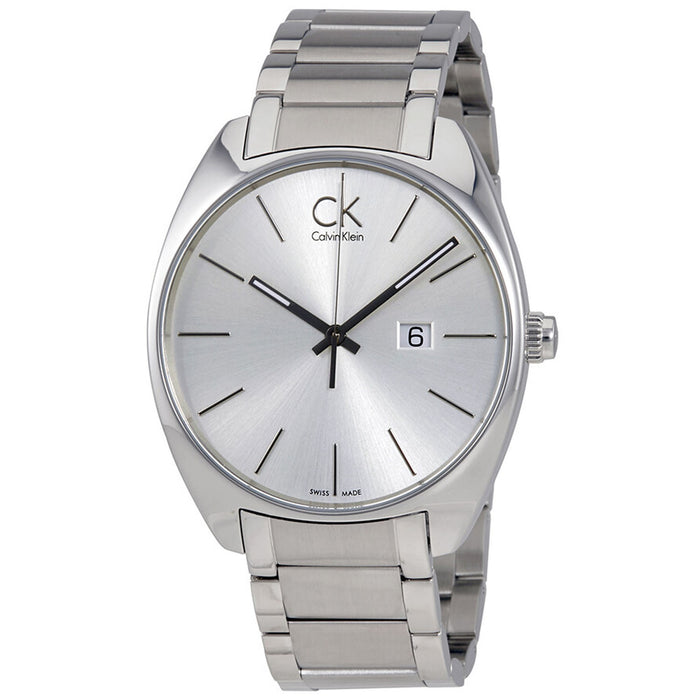 Calvin Klein Men's Exchange Silver Dial Watch - K2F21126