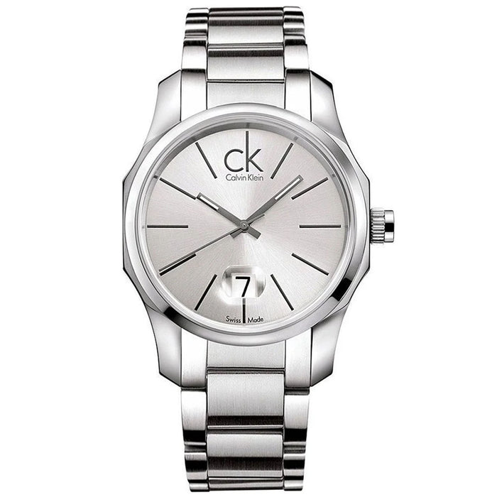 Calvin Klein Men's Biz Silver Dial Watch - K7741126