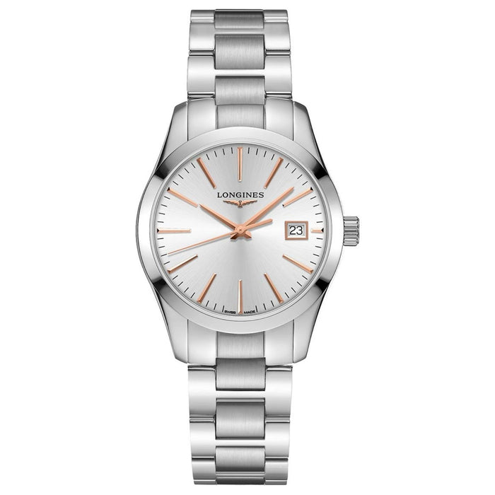 Longines Saint-Imier Women's Conquest Silver Dial Watch - L23864726