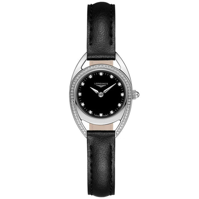 Longines Women's Equestrian Black Dial Watch - L61350570