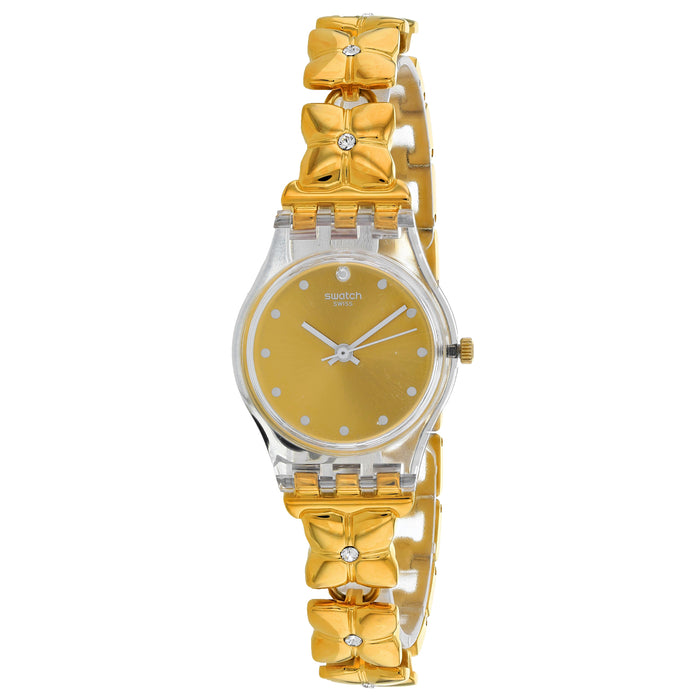 Swatch Women's Golden Keeper Gold Dial Watch - LK358G