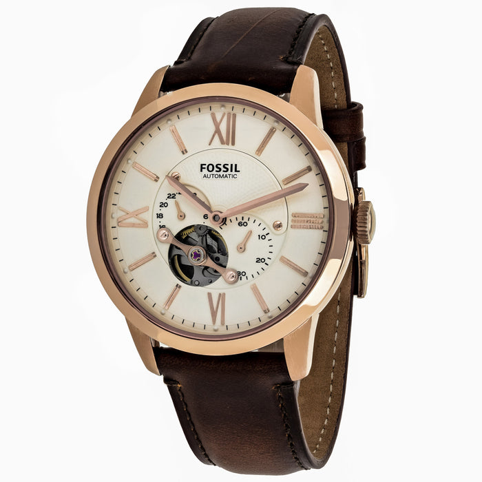 Fossil Men's Townsman Beige Dial Watch - ME3105