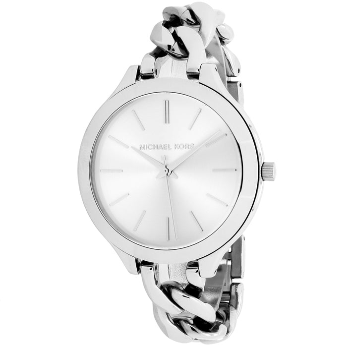 Michael Kors Women's Slim Runway Silver Dial Watch - MK3279