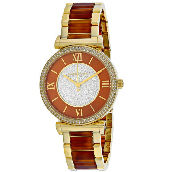 Michael Kors Women's Caitlin Amber Dial Watch - MK3411