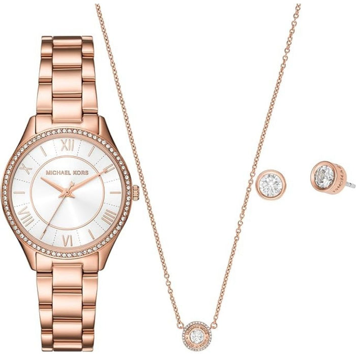 Michael Kors Women's Lauryn White Dial Watch - MK4850SET