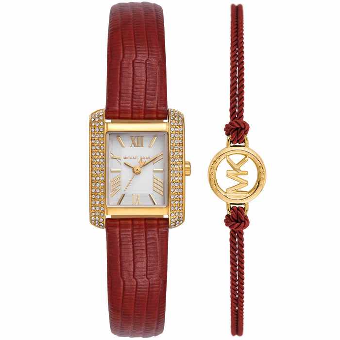Michael Kors Women's Emery Set White Dial Watch - MK4874SET