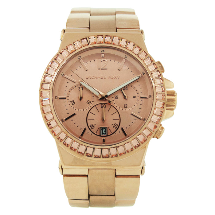 Michael Kors Women's Classic  Rose Gold Tone Dial Watch - MK5412