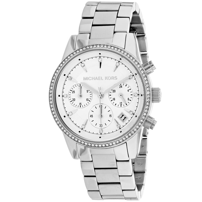 Michael Kors Women's Ritz Silver Dial Watch