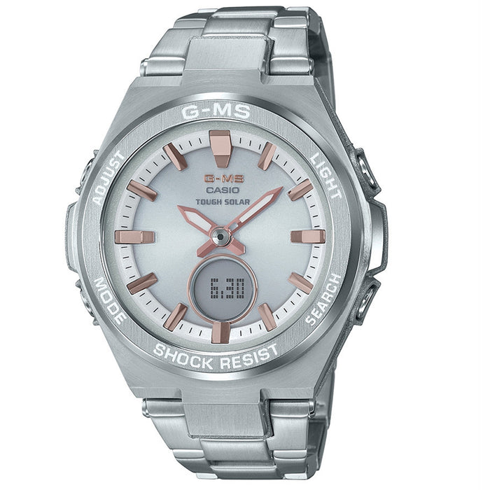 Casio Women's G-MS Silver Dial Watch - MSGS200D-7A