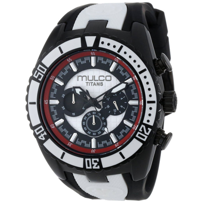 Mulco Men's Titans Wave White Dial Watch - MW5-1836-026