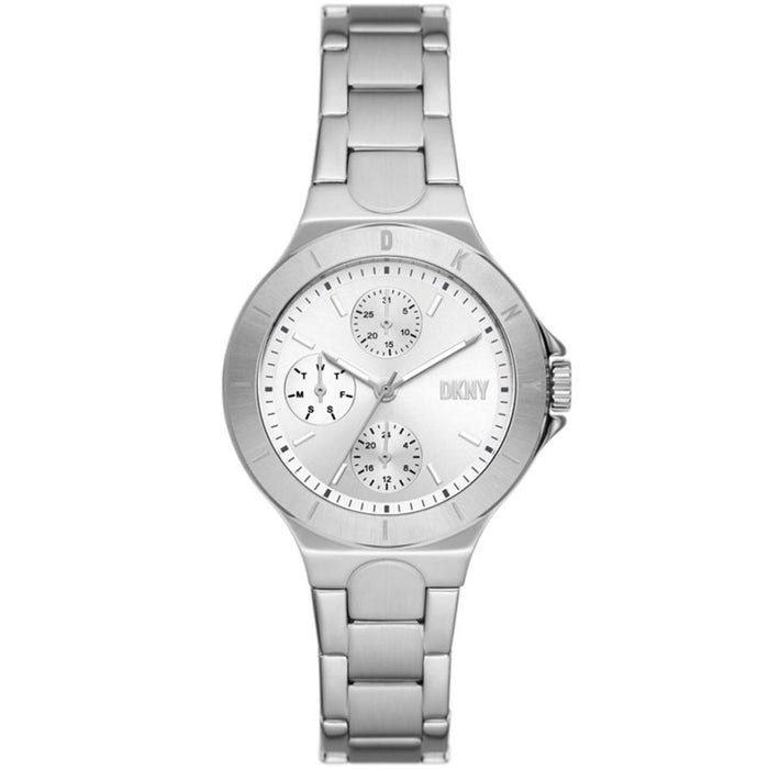 DKNY Women's Chambers Silver Dial Watch - NY6678