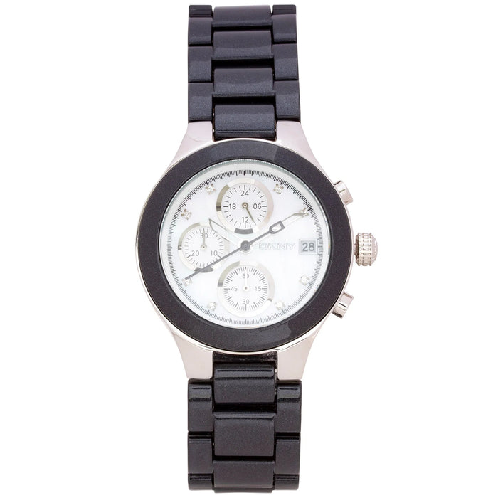 DKNY Women's Plastic White Dial Watch - NY8064