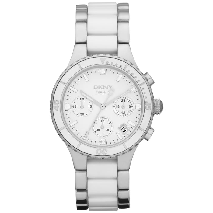 DKNY Women's Chronograph White Dial White Dial Watch - NY8502