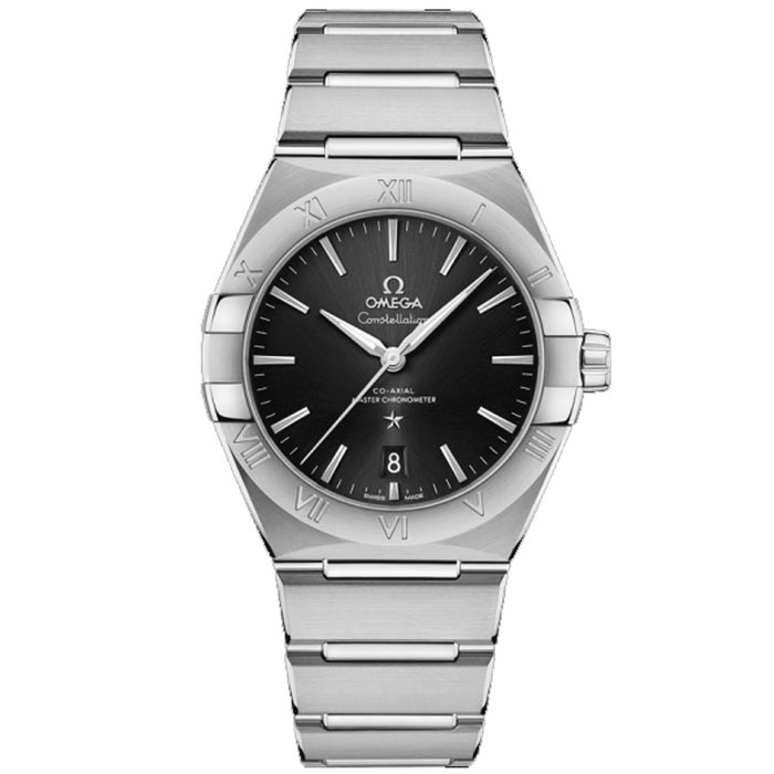 Omega Men's Constellation Black Dial Watch - O13110392001001