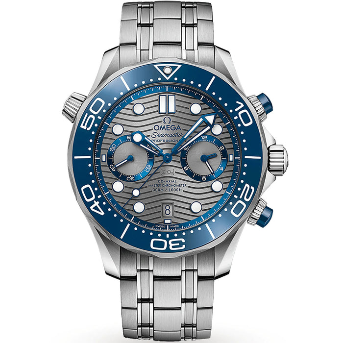 Omega Men's Diver 300m Grey Dial Watch - O21030445106001