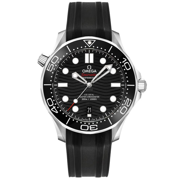 Omega Men's Seamaster Black Dial Watch - O21032422001001