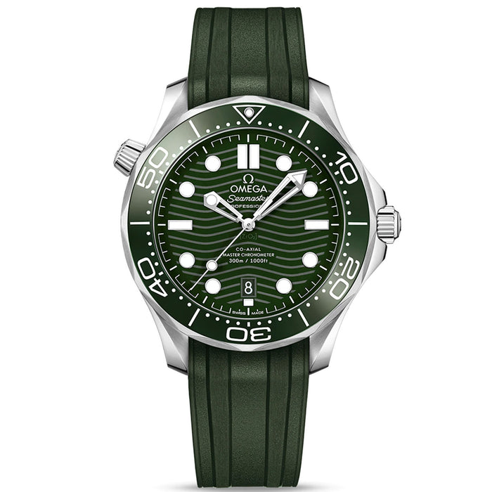 Omega Men's Diver Green Dial Watch - O21032422010001