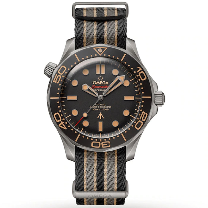 Omega Men's Seamaster Black Dial Watch - O21092422001001