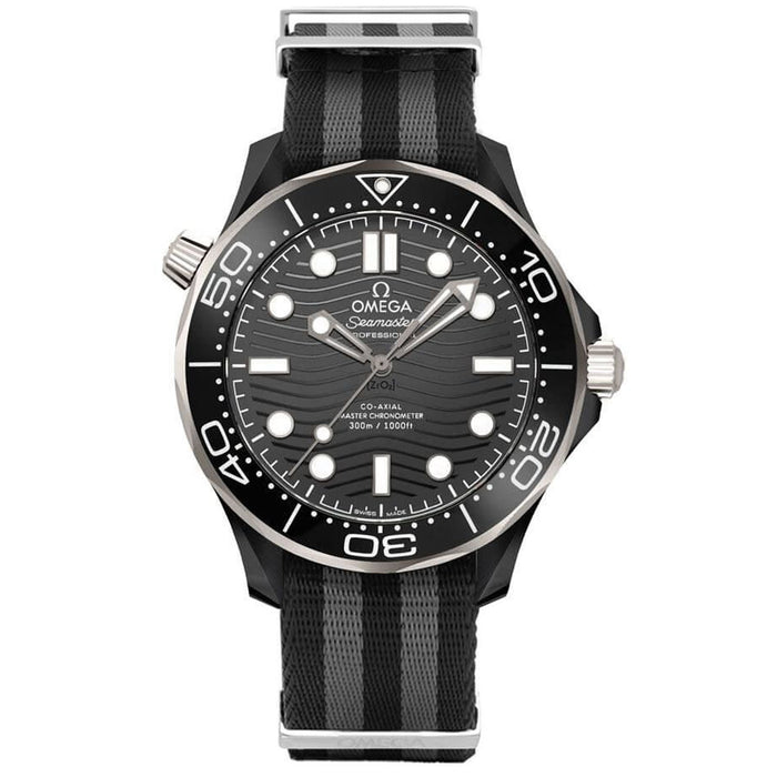 Omega Men's Seamaster Diver Black Dial Watch - O21092442001002