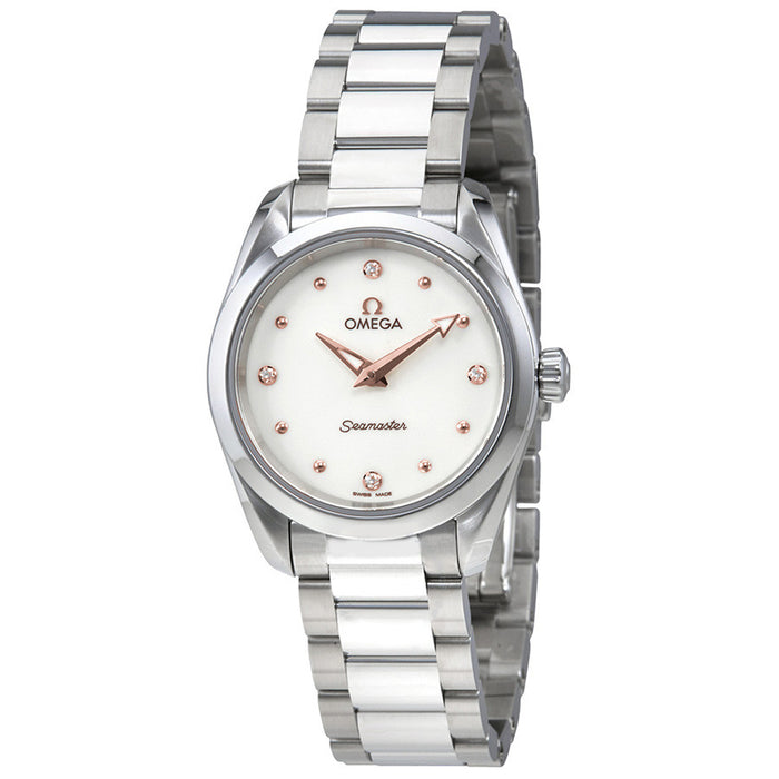 Omega Women's Aqua Terra White Dial Watch - O22010286054001